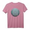 Hübsches blaugrünes Ombre Damen Boho T-Shirt mit Mandala - Spirituelles Mode-Statement für Meditation, Yoga & Bohème-Lifestyle