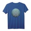 Hübsches blaugrünes Ombre Damen Boho T-Shirt mit Mandala - Spirituelles Mode-Statement für Meditation, Yoga & Bohème-Lifestyle