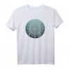 Hübsches blaugrünes Ombre Damen Boho T-Shirt mit Mandala - Spirituelles Mode-Statement für Meditation, Yoga & Bohème-Lifestyle
