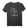 Eat Sleep Invest Repeat Aktien und Kryptowährung Trader T-Shirt – Perfektes Geschenk für Börsenhändler und Investment-Enthusiasten