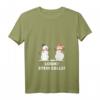 Lustiges Weihnachtshemd für Wissenschafts-Nerds | Biologie Schneemann T-Shirt mit V-Ausschnitt für Lehrer & Schüler