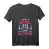 Damen Wissenschaft T-Shirt mit V-Ausschnitt – Für Mädchen, die wirklich Wissenschaft lieben, tolles Design für Hobby & Alltag