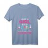 Damen Wissenschaft T-Shirt mit V-Ausschnitt – Für Mädchen, die wirklich Wissenschaft lieben, tolles Design für Hobby & Alltag