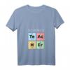 Damen Wissenschaftslehrer T-Shirt mit Periodensystem der Elemente - Lustiges STEM-Design, Geschenkidee für Lehrer, Professoren & Wissenschaftsbegeisterte