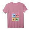 Damen Wissenschaftslehrer T-Shirt mit Periodensystem der Elemente - Lustiges STEM-Design, Geschenkidee für Lehrer, Professoren & Wissenschaftsbegeisterte