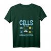 Damen Zellen des Immunsystems Wissenschaftler T-Shirt mit V-Ausschnitt – Perfektes Geschenk für Mediziner, Biologen und Wissenschaftsfans