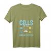 Damen Zellen des Immunsystems Wissenschaftler T-Shirt mit V-Ausschnitt – Perfektes Geschenk für Mediziner, Biologen und Wissenschaftsfans
