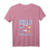 Damen Zellen des Immunsystems Wissenschaftler T-Shirt mit V-Ausschnitt – Perfektes Geschenk für Mediziner, Biologen und Wissenschaftsfans