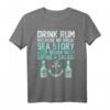 Lustiger Seemann Spruch Trink Rum Seefahrer Boot Geschenk T-Shirt - Perfektes Geschenk für Segler, Bootsfahrer und Seefahrer
