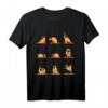 Yoga Mops Meditations Posen - Lustiges Mops Geschenk T-Shirt für Damen und Herren, Perfekt zum HapOwl & für Tier- und Yoga-Fans
