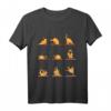 Yoga Mops Meditations Posen - Lustiges Mops Geschenk T-Shirt für Damen und Herren, Perfekt zum HapOwl & für Tier- und Yoga-Fans