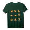 Yoga Mops Meditations Posen - Lustiges Mops Geschenk T-Shirt für Damen und Herren, Perfekt zum HapOwl & für Tier- und Yoga-Fans