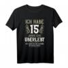 15 Jahre verheiratet Kristallhochzeit T-Shirt - Humorvolles Geschenk zum 15. Hochzeitstag für Ehemann und Ehefrau