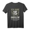 15 Jahre verheiratet Kristallhochzeit T-Shirt - Humorvolles Geschenk zum 15. Hochzeitstag für Ehemann und Ehefrau