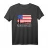 New York City Flagge mit Skyline und Freiheitsstatue Liberty T-Shirt – Vintage Retro Design, Patriotisches Geschenk für NYC Fans und Städtereise-Liebhaber