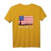 New York City Flagge mit Skyline und Freiheitsstatue Liberty T-Shirt – Vintage Retro Design, Patriotisches Geschenk für NYC Fans und Städtereise-Liebhaber