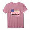 New York City Flagge mit Skyline und Freiheitsstatue Liberty T-Shirt – Vintage Retro Design, Patriotisches Geschenk für NYC Fans und Städtereise-Liebhaber