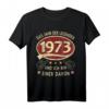 50. Geburtstag 1973 Jahr der Legenden Retro T-Shirt – Lustiges Geschenk für Papa, Opa & Jubilar zum Geburtstag, Vatertag & Weihnachten