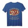50. Geburtstag 1973 Jahr der Legenden Retro T-Shirt – Lustiges Geschenk für Papa, Opa & Jubilar zum Geburtstag, Vatertag & Weihnachten