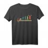 Gewichtheber Evolution Bodybuilder Herzschlag Puls Geschenk T-Shirt – Motivationsshirt für Kraftsportler, Bodybuilder und Fitnessfans