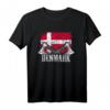 Dänemark Dänisch Skandinavisch Retro Geschenk T-Shirt – Patriotisches Souvenir für Fans, Urlaub & Nationalfeiertag