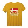Dänemark Dänisch Skandinavisch Retro Geschenk T-Shirt – Patriotisches Souvenir für Fans, Urlaub & Nationalfeiertag