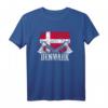 Dänemark Dänisch Skandinavisch Retro Geschenk T-Shirt – Patriotisches Souvenir für Fans, Urlaub & Nationalfeiertag