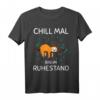 Rentner Lustiges Geschenk T-Shirt mit Faultier Spruch – Witziges Ruhestand, Pension & Abschiedsgeschenk für Männer & Frauen