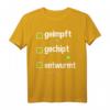 Lustiges Geimpft Entwurmt Gechipt T-Shirt mit Spritze, Wurm & Chip – Humorvolles Motiv für Ärzte, Pflegekräfte, Kinder & Familie