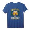 Lustiges Norbert T-Shirt mit Spruch für Geburtstag & Vatertag - Morgens müde Abends blau, perfekte Feierkleidung für Norbert
