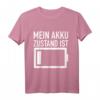 Mein Akku Zustand ist leer - Ausgelaugt und Ausgebrannt Humor T-Shirt für Stressgeplagte und Überarbeitete