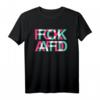 FCK AFD | Gegen Rassismus & Faschismus T-Shirt im Glitch Techno Look – Ideal für Demonstrationen & politische Aktionen