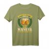 Morgens müde Abends blau Manuel T-Shirt - Lustiges Geburtstags- und Vatertagsgeschenk mit Spruch für Manuel