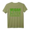 Anti-Vegan T-Shirt mit Spruch 'Vegan ist ein anderes Wort für Essbehindert' – Lustiges Geschenk für Fleischliebhaber und Grillfans