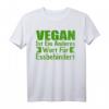 Anti-Vegan T-Shirt mit Spruch 'Vegan ist ein anderes Wort für Essbehindert' – Lustiges Geschenk für Fleischliebhaber und Grillfans