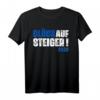 Schalke Aufstieg 1. Liga 2022 Fan T-Shirt – Glück Auf Steiger, Blau Weiß, Ruhrgebiet, Fanartikel & Geschenk
