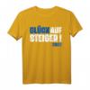 Schalke Aufstieg 1. Liga 2022 Fan T-Shirt – Glück Auf Steiger, Blau Weiß, Ruhrgebiet, Fanartikel & Geschenk