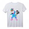 80er 90er Jahre Einhorn Kostüm Outfit für Retro Party - Buntes 80er Jahre Dab Dance Kostüm für Nostalgie-Feiern
