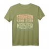 Retro Meister Geschenk mit lustigem Spruch 'Studieren kann jeder' – Ideales Geschenk für Handwerker nach der Meisterprüfung als Herren oder Damen T-Shirt