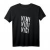 Veni Vidi Vici Siegermotivation T-Shirt - Motivationskleidung für Lehrer, Sportler & Erfolgsmenschen, ideales Geschenk zu Weihnachten & Geburtstag