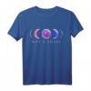 Bi Pride T-Shirt Not A Phase Bisexuell - Queer LGBT Stolz mit Mondphasen, Unterstützungs- und Geschenkideal