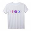 Bi Pride T-Shirt Not A Phase Bisexuell - Queer LGBT Stolz mit Mondphasen, Unterstützungs- und Geschenkideal