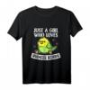 Just A Girl Who Loves Budgie Birds - Niedliches Wellensittich Kostüm T-Shirt für Damen, Mädchen & Tierliebhaberinnen als Geschenk