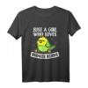 Just A Girl Who Loves Budgie Birds - Niedliches Wellensittich Kostüm T-Shirt für Damen, Mädchen & Tierliebhaberinnen als Geschenk