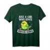 Just A Girl Who Loves Budgie Birds - Niedliches Wellensittich Kostüm T-Shirt für Damen, Mädchen & Tierliebhaberinnen als Geschenk