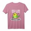 Just A Girl Who Loves Budgie Birds - Niedliches Wellensittich Kostüm T-Shirt für Damen, Mädchen & Tierliebhaberinnen als Geschenk