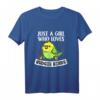 Just A Girl Who Loves Budgie Birds - Niedliches Wellensittich Kostüm T-Shirt für Damen, Mädchen & Tierliebhaberinnen als Geschenk