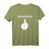 Lustiges Mittelfinger Spruch T-Shirt – Humorvolles Oberteil für Büro, Uni & Alltag