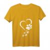 Hund Baby Hunde Hundepfoten Herz T-Shirt mit V-Ausschnitt – Perfektes Geschenk für Hundebesitzer, Hundemamas & Hundeliebhaber zu Geburtstagen, Weihnachten & besonderen Anlässen