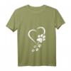 Hund Baby Hunde Hundepfoten Herz T-Shirt mit V-Ausschnitt – Perfektes Geschenk für Hundebesitzer, Hundemamas & Hundeliebhaber zu Geburtstagen, Weihnachten & besonderen Anlässen